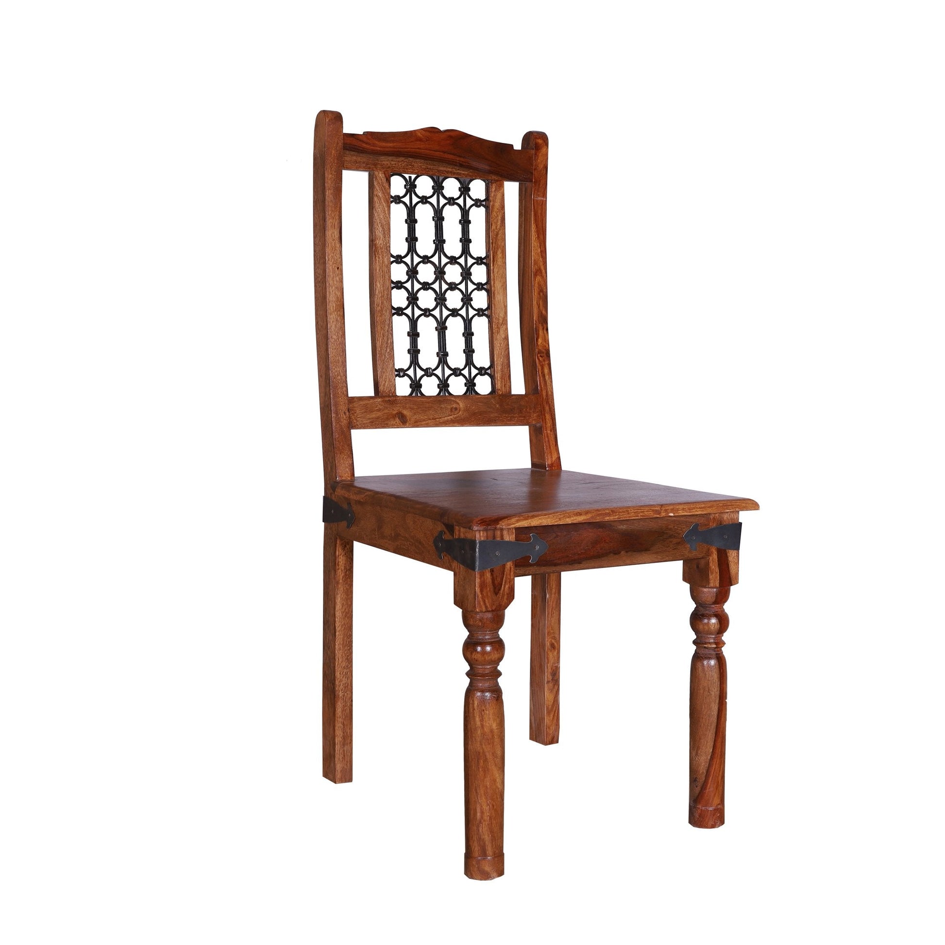 Wildomar Iron Jali Dining Chair 