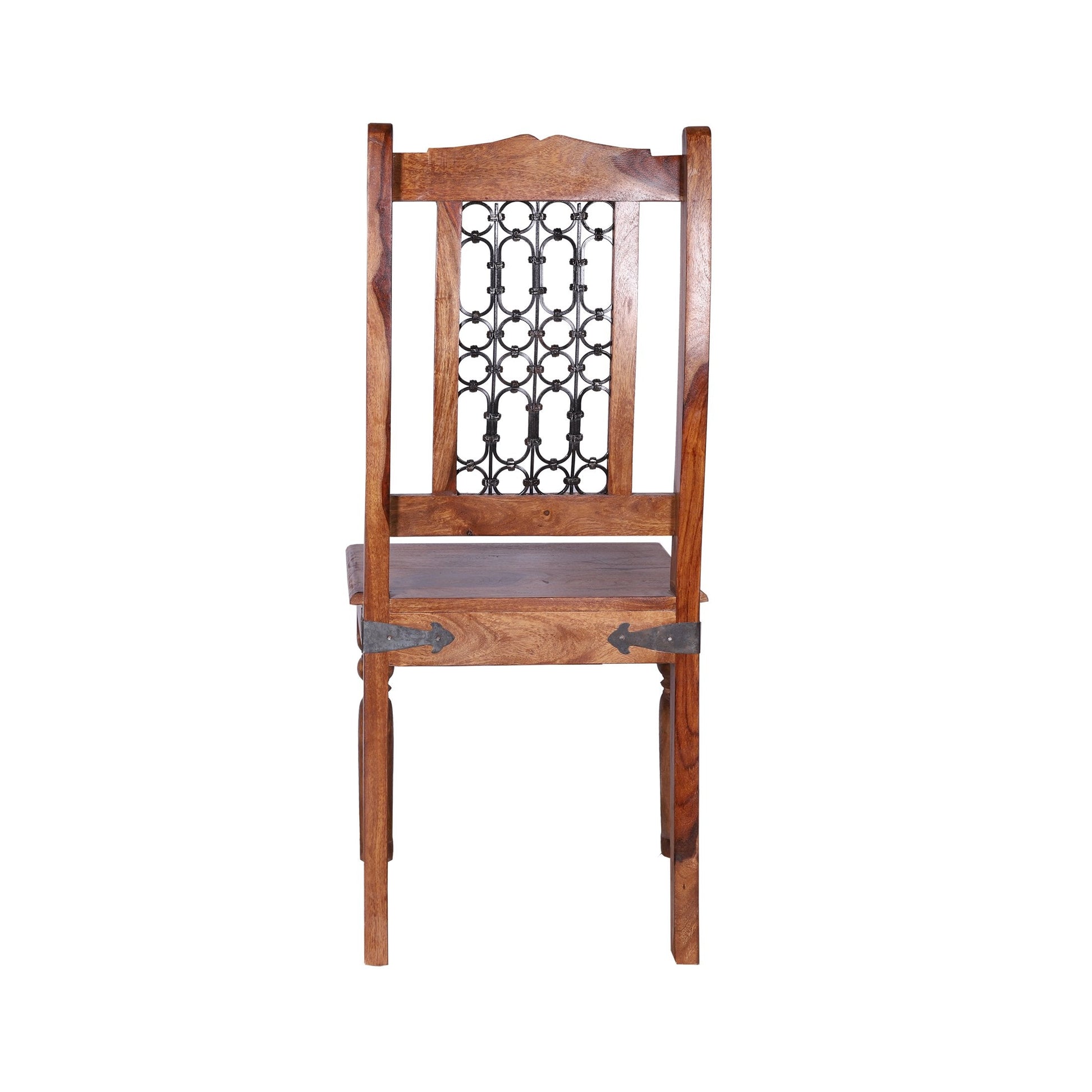 Wildomar iron Jali Dining Chair - rajasthali-furniture