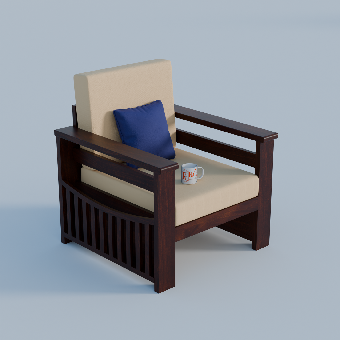 Solid Sheesham Wood Sofa Set 5 Seater | Wooden Sofaset 3+1+1 | Sofa Sets for Living Room